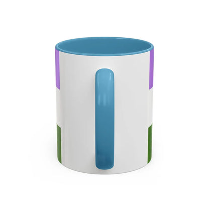 Genderqueer Pride Flag - Accent Coffee Mug-Go Mug Yourself