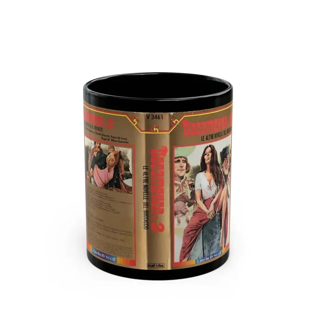 DECAMERON 2 (VHS COVER) - Black Coffee Mug 11oz - Go Mug Yourself