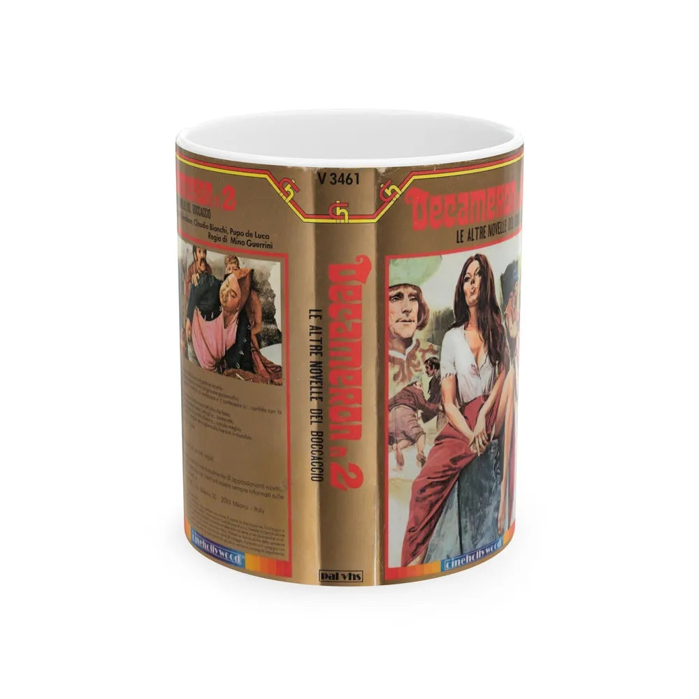 DECAMERON 2 (VHS COVER) - White Coffee Mug-11oz-Go Mug Yourself