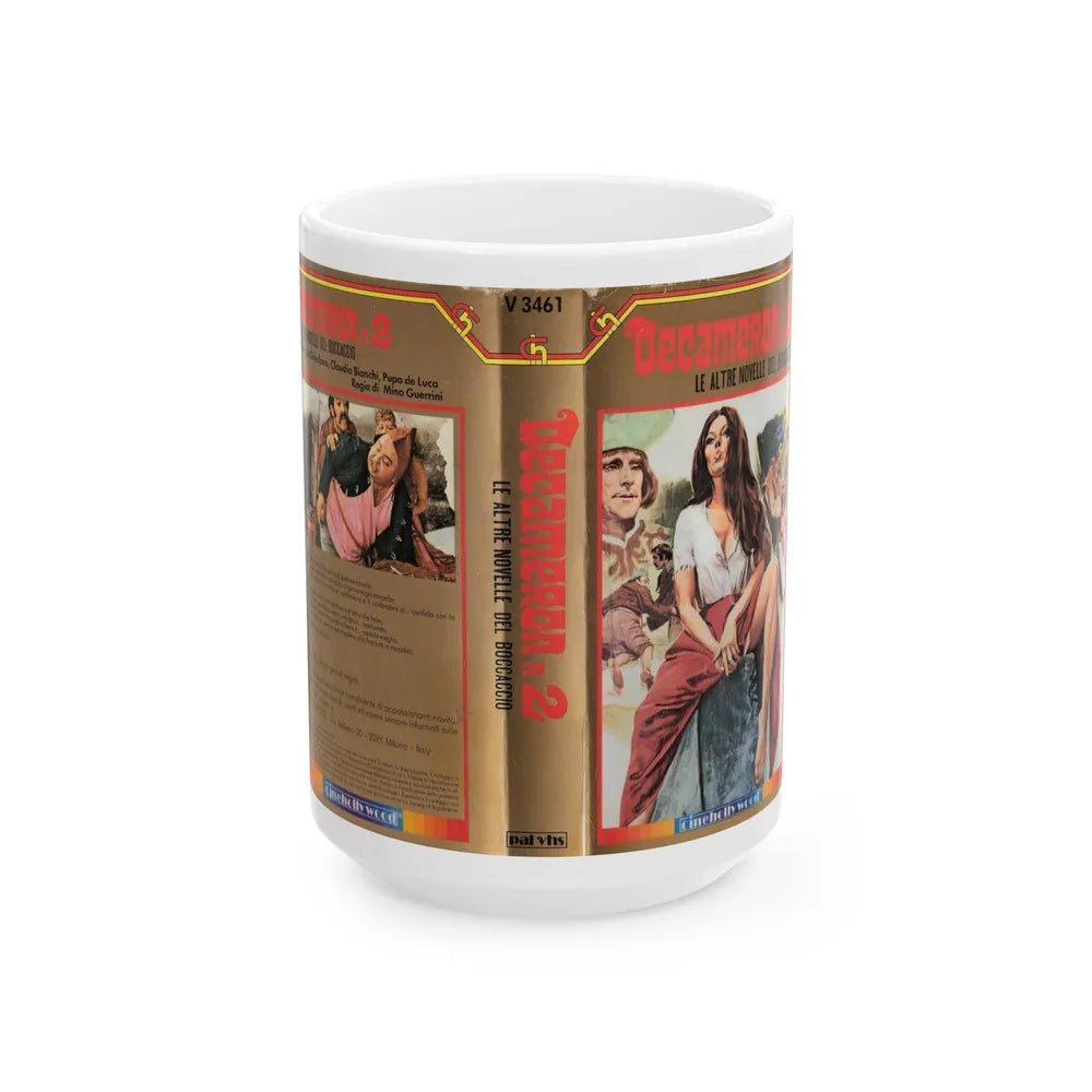 DECAMERON 2 (VHS COVER) - White Coffee Mug-15oz-Go Mug Yourself