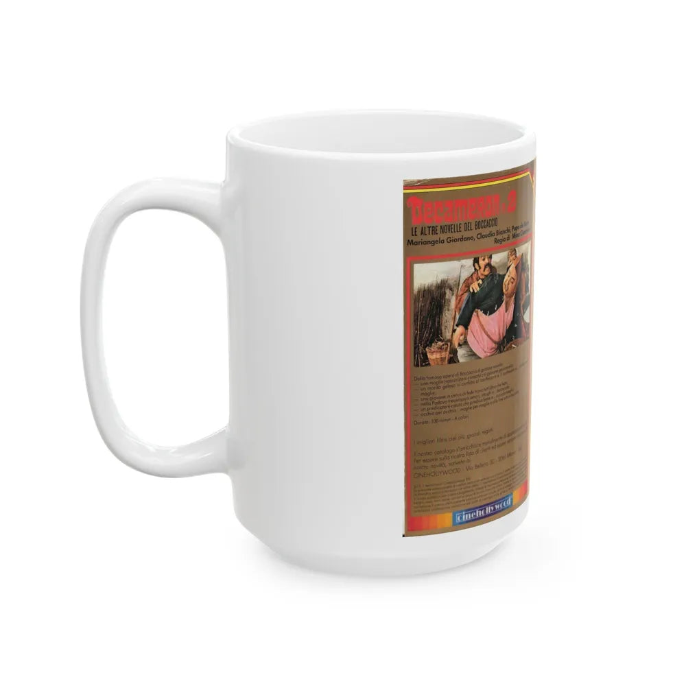 DECAMERON 2 (VHS COVER) - White Coffee Mug-Go Mug Yourself