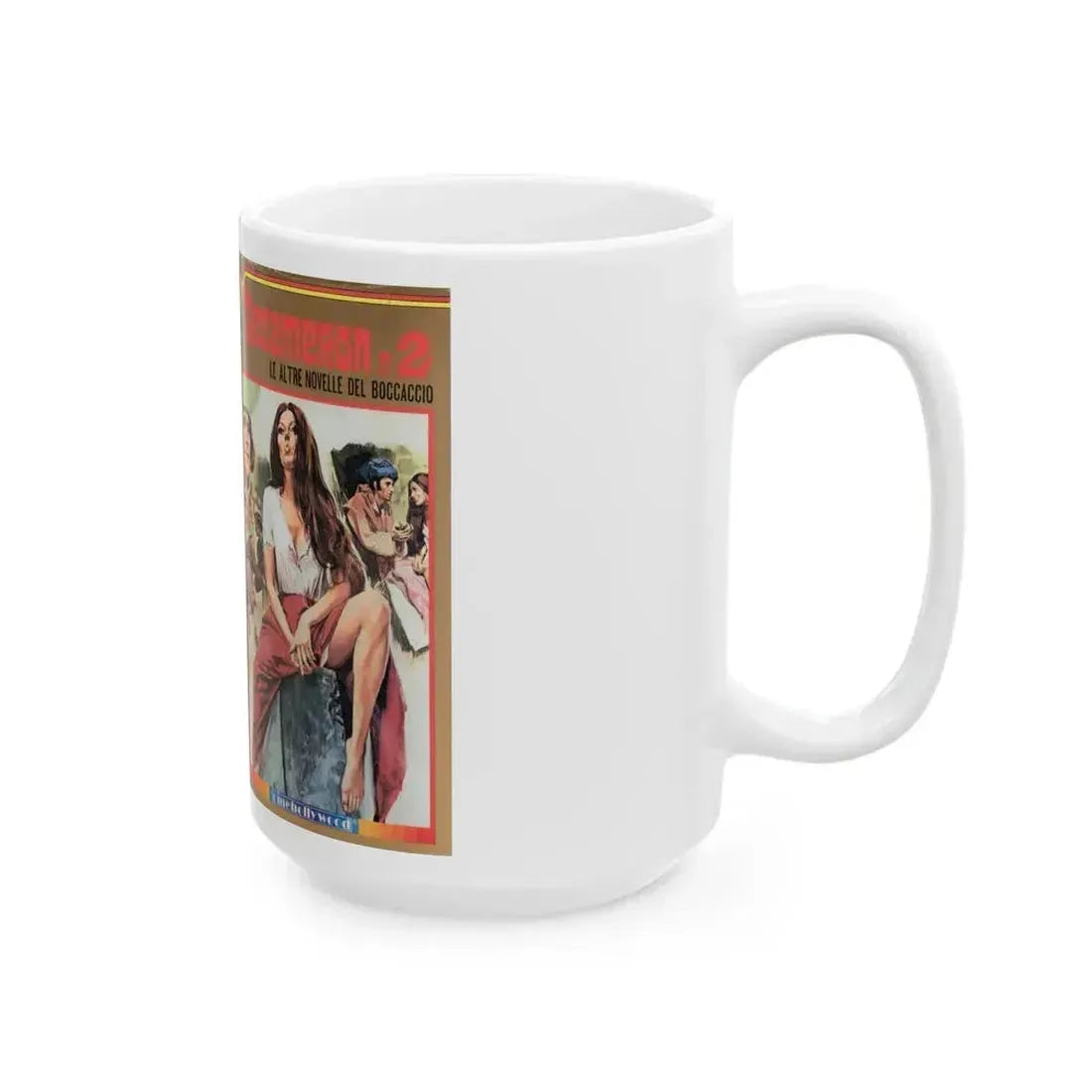 DECAMERON 2 (VHS COVER) - White Coffee Mug - Go Mug Yourself
