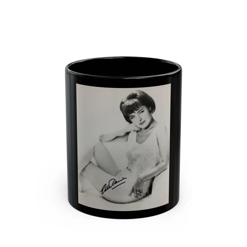 Ella Raines #201 (Vintage Female Icon) Black Coffee Mug-11oz-Go Mug Yourself