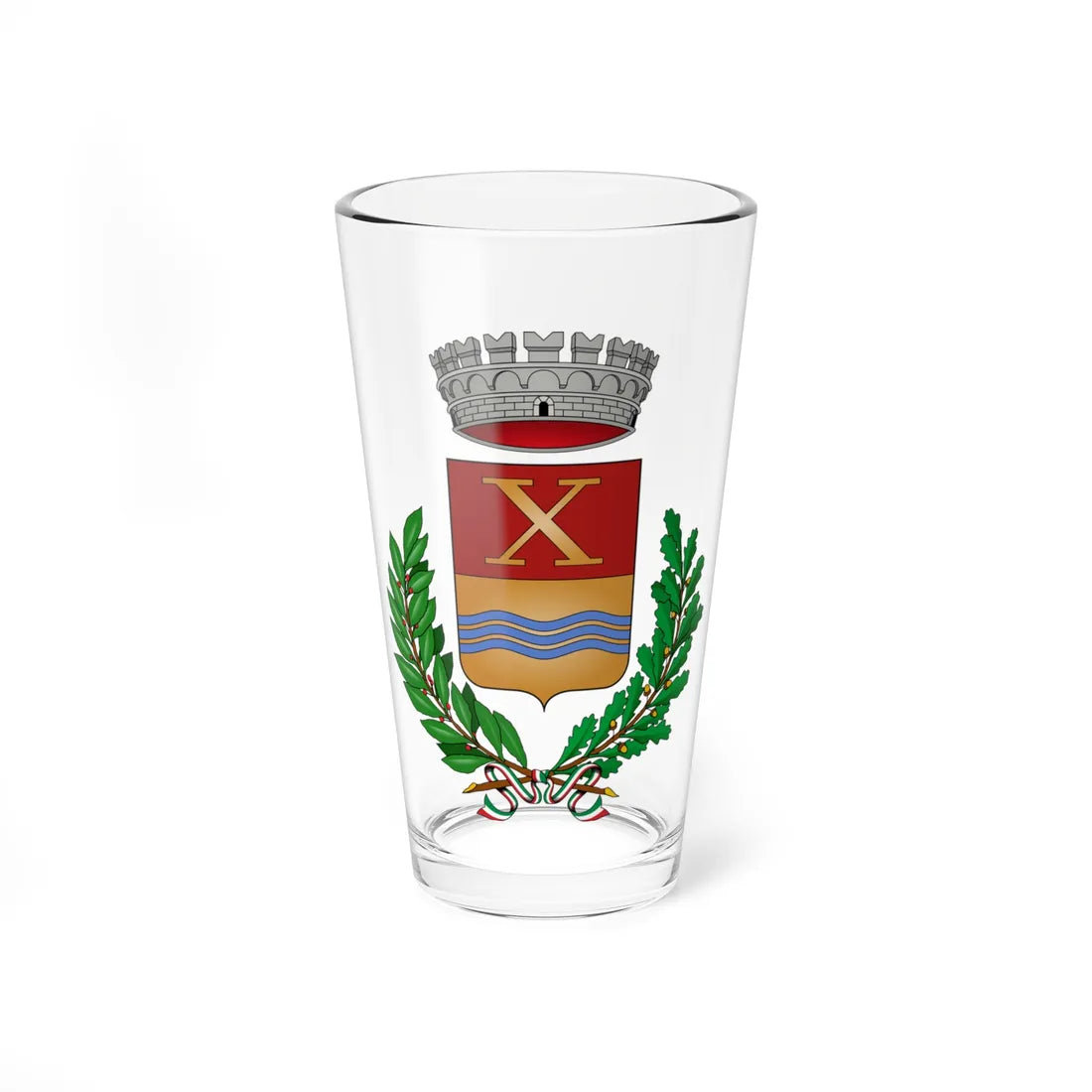 Decimomannu-Stemma (Italy) (Coat of Arms) Pint Glass 16oz 16oz - Go Mug Yourself