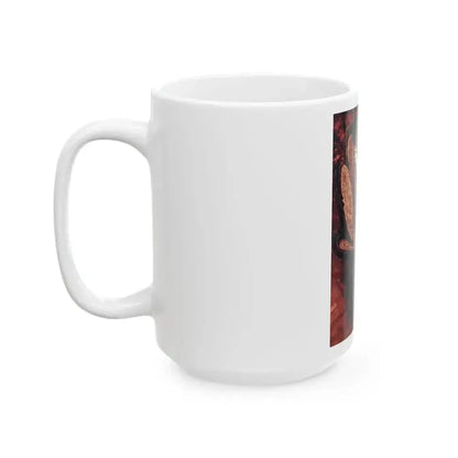 Decision by Firelight, Good Housekeeping, July 1965 - White Coffee Mug - Go Mug Yourself