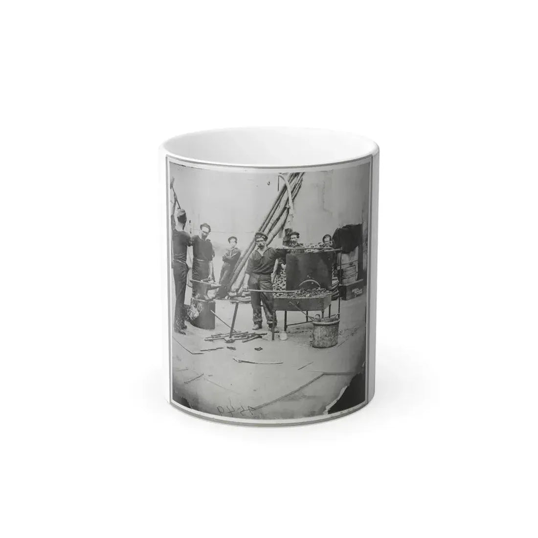 Deck of Warship (U.S. Civil War) Color Changing Coffee Mug 11oz Default Title 11oz - Go Mug Yourself
