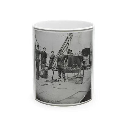 Deck Of Warship (U.S. Civil War) White Coffee Mug 11oz - Go Mug Yourself