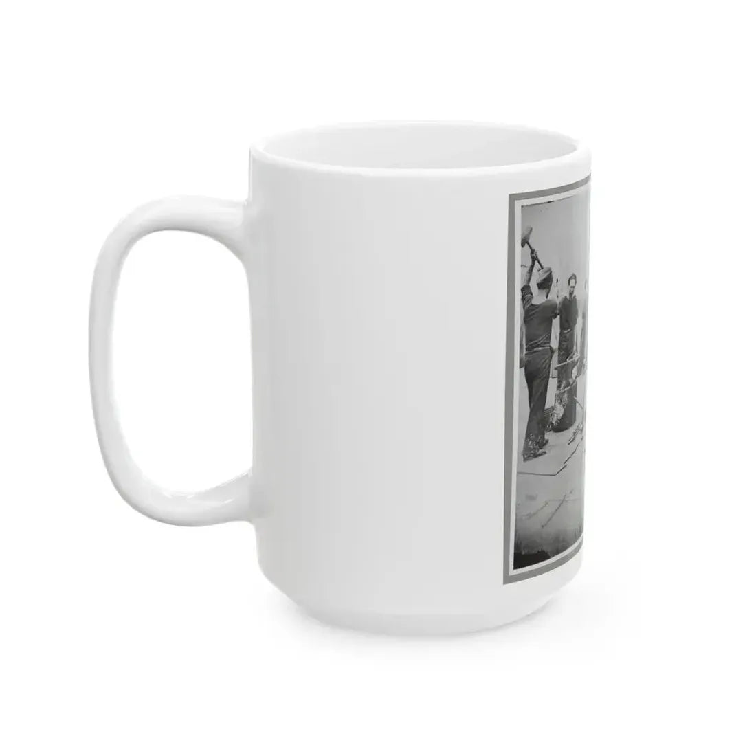 Deck Of Warship (U.S. Civil War) White Coffee Mug - Go Mug Yourself