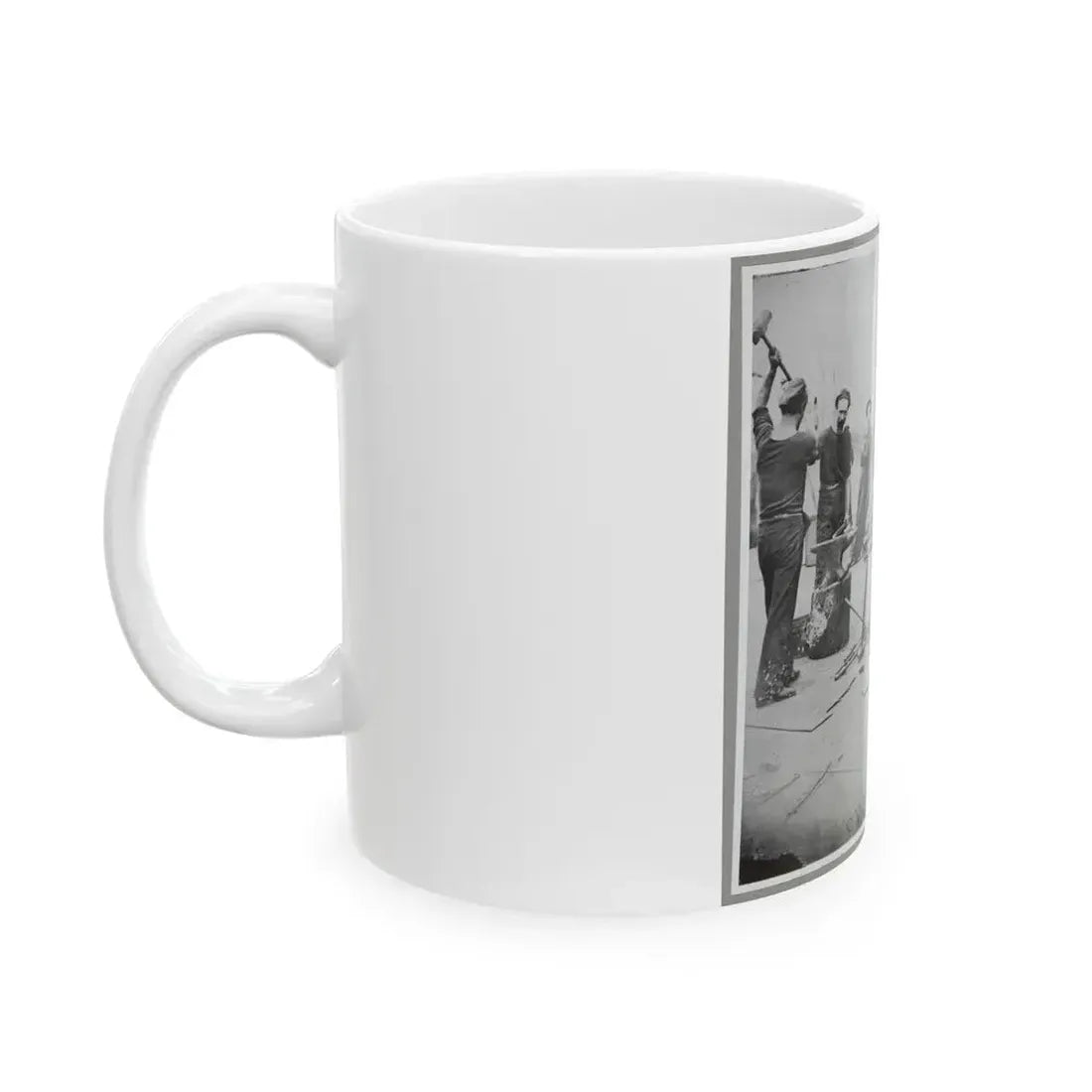 Deck Of Warship (U.S. Civil War) White Coffee Mug - Go Mug Yourself