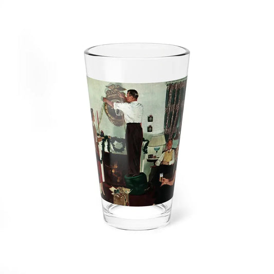 Decorating For Christmas, Collier's, December 24, 1949 - Pint Glass 16oz 16oz - Go Mug Yourself