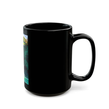 Castaway Cowboy, Theatrical Poster Illustration (Walt Disney, 1974) - Black Coffee Mug-Go Mug Yourself