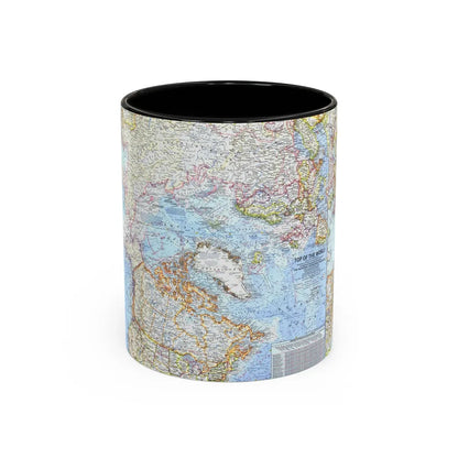 Top Of The World (1965) (Map) Accent Coffee Mug-11oz-Black-Go Mug Yourself