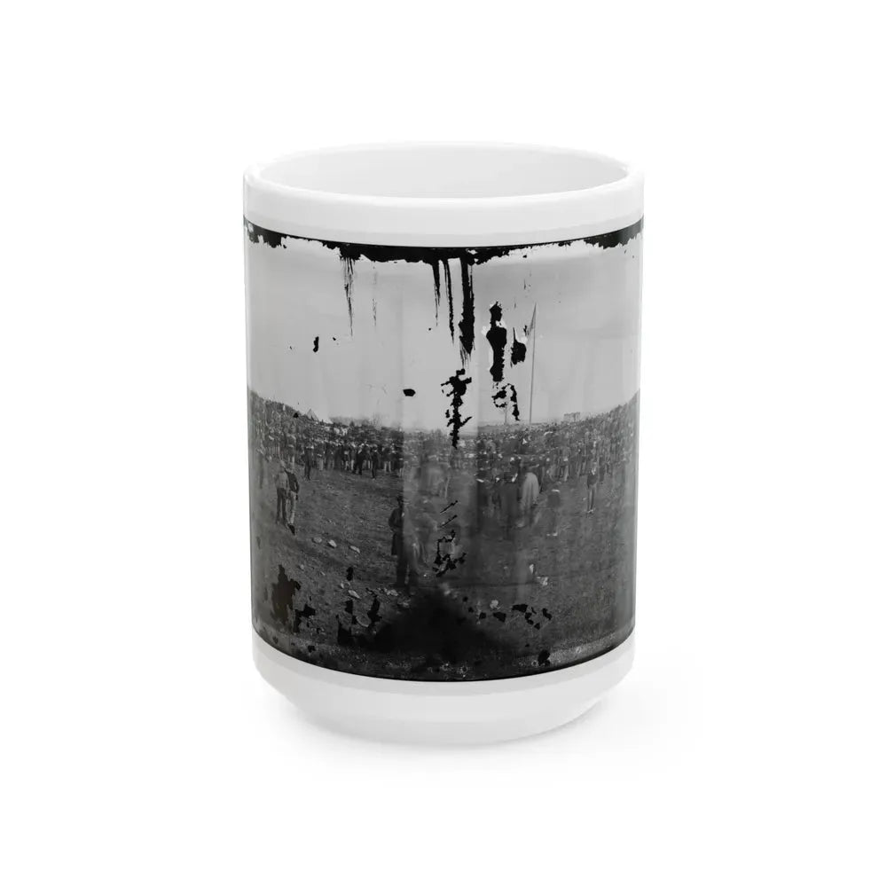 Dedication Ceremonies At The Soldiers' National Cemetery, Gettysburg, Pennsylvania(2) (U.S. Civil War) White Coffee Mug 15oz - Go Mug Yourself