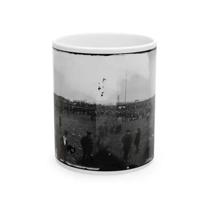 Dedication Ceremonies At The Soldiers' National Cemetery, Gettysburg, Pennsylvania(3) (U.S. Civil War) White Coffee Mug 11oz - Go Mug Yourself