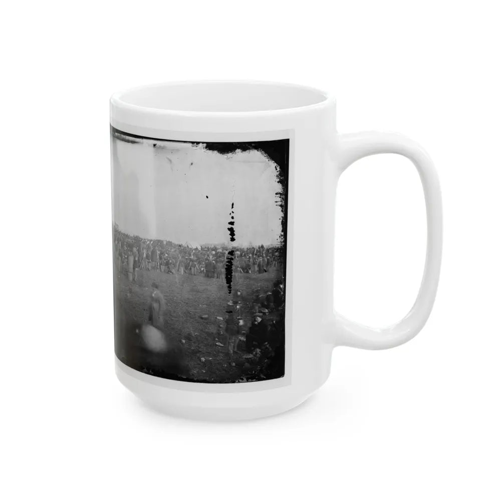 Dedication Ceremonies At The Soldiers' National Cemetery, Gettysburg, Pennsylvania (U.S. Civil War) White Coffee Mug-Go Mug Yourself