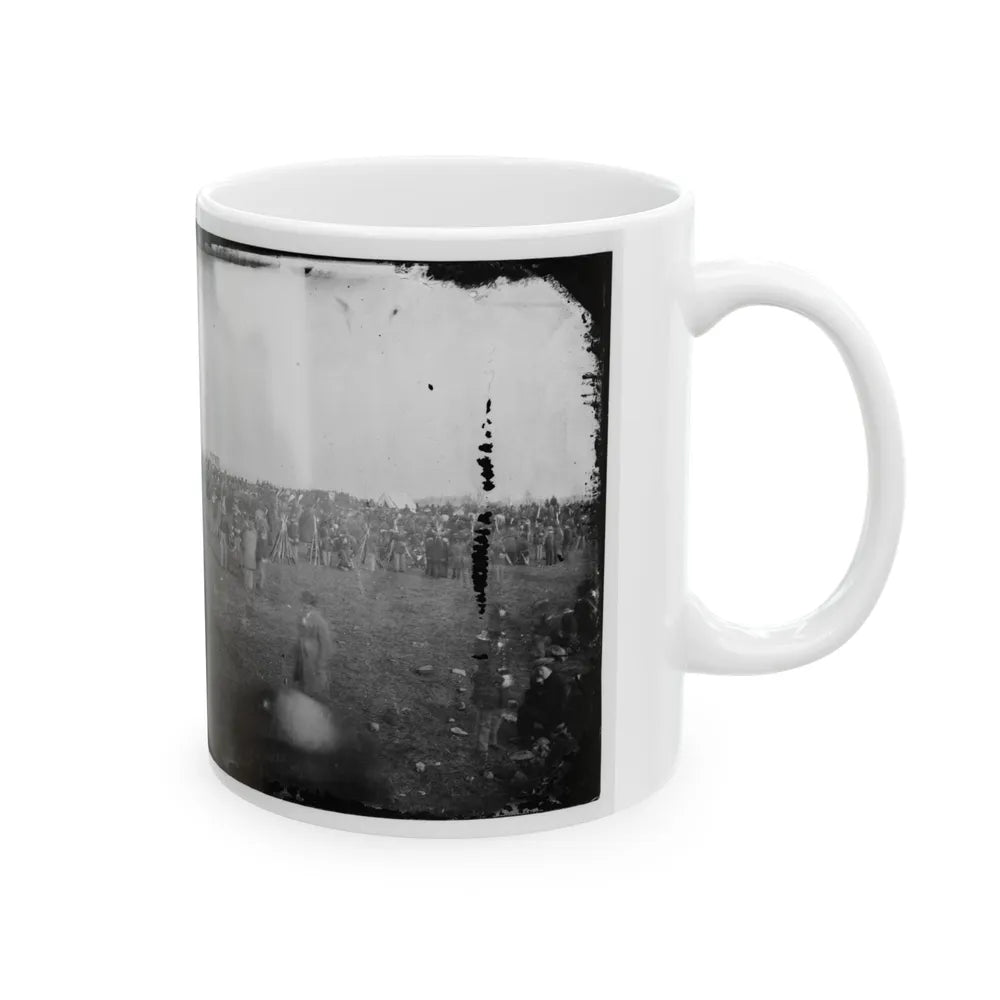 Dedication Ceremonies At The Soldiers' National Cemetery, Gettysburg, Pennsylvania (U.S. Civil War) White Coffee Mug-Go Mug Yourself