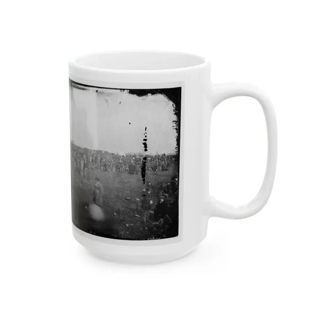 Dedication Ceremonies At The Soldiers' National Cemetery, Gettysburg, Pennsylvania (U.S. Civil War) White Coffee Mug - Go Mug Yourself