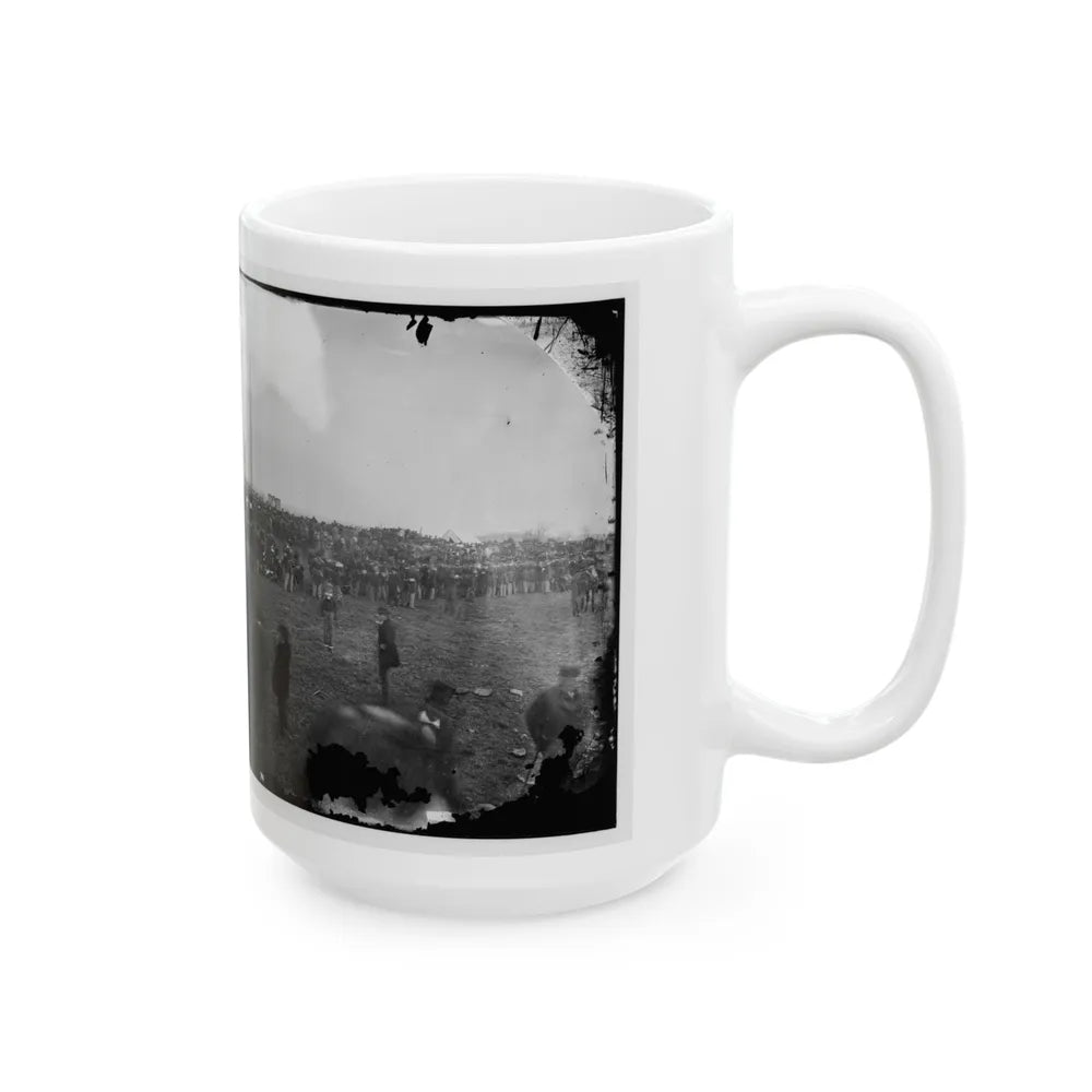 Dedication Ceremonies At The Soldiers' National Cemetery, Gettysburg, Pennsylvania(3) (U.S. Civil War) White Coffee Mug-Go Mug Yourself