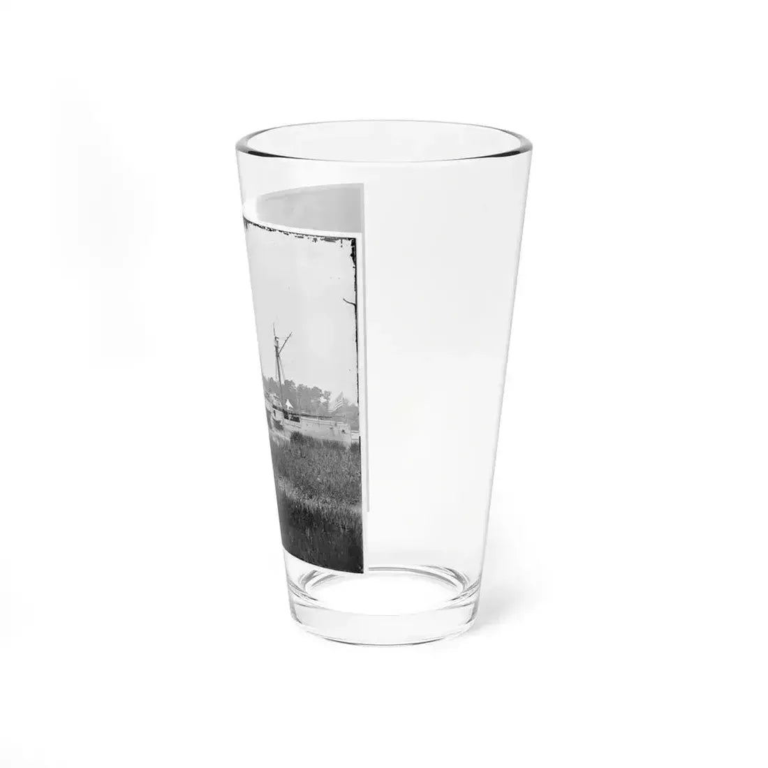 Deep Bottom, Va.  U.S. Gunboat Mendota (In Service May 2, 1864) On The James (U.S. Civil War) Pint Glass 16oz - Go Mug Yourself