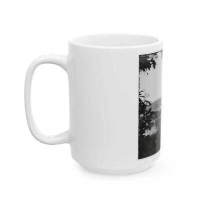 Deep Bottom, Va.  U.S. Gunboat Mendota (In Service May 2, 1864) On The James (U.S. Civil War) White Coffee Mug - Go Mug Yourself