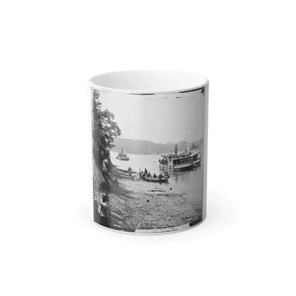 Deep Bottom, Va., Vicinity.  Transport Linda of Philadelphia and a Monitor (Onondaga ) on the James (U.S. Civil War) Color Changing Coffee Mug 11oz Default Title 11oz - Go Mug Yourself