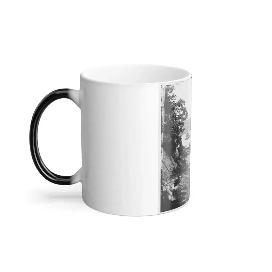 Deep Bottom, Va., Vicinity.  Transport Linda of Philadelphia and a Monitor (Onondaga ) on the James (U.S. Civil War) Color Changing Coffee Mug 11oz - Go Mug Yourself