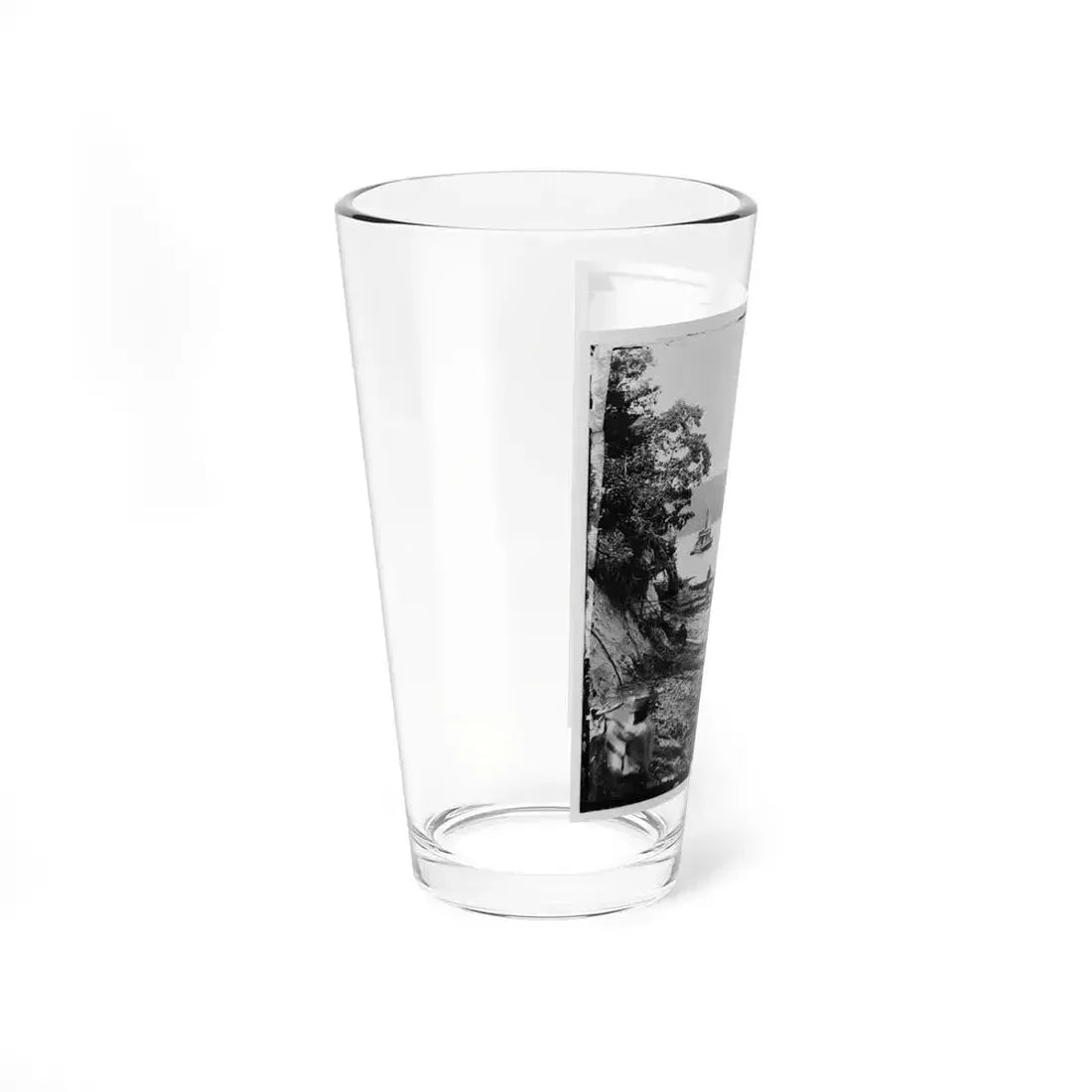 Deep Bottom, Va., Vicinity.  Transport Linda Of Philadelphia And A Monitor (Onondaga ) On The James (U.S. Civil War) Pint Glass 16oz - Go Mug Yourself