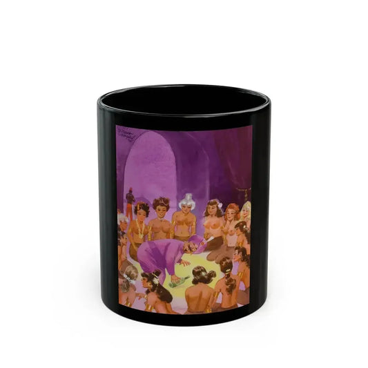 Deep Down He's Just a Goddamn Kid, Playboy cartoon illustration, November 1963 - Black Coffee Mug 11oz - Go Mug Yourself