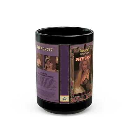 DEEP GHOST LINDA SHAW (VHS COVER) - Black Coffee Mug 15oz - Go Mug Yourself