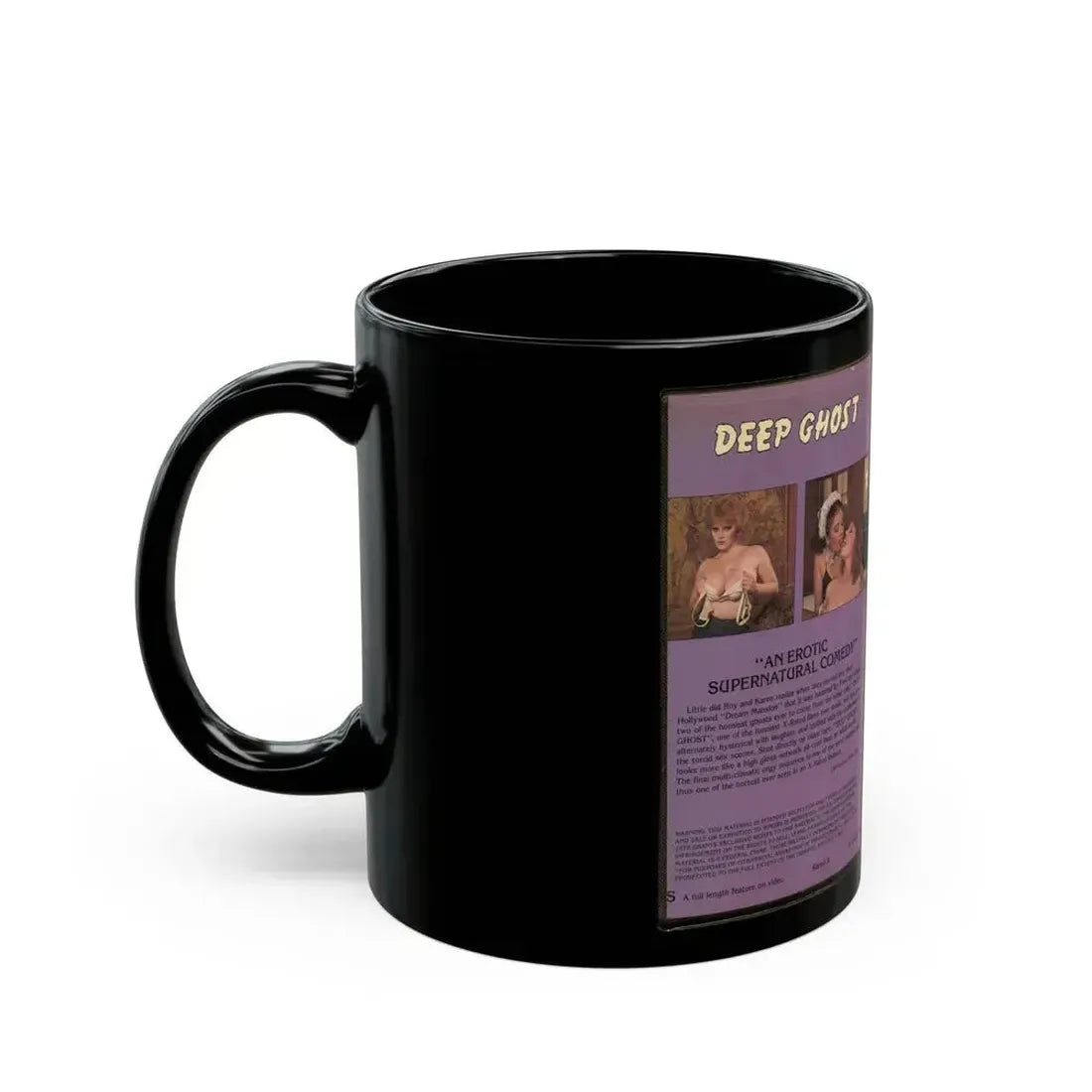 DEEP GHOST LINDA SHAW (VHS COVER) - Black Coffee Mug - Go Mug Yourself