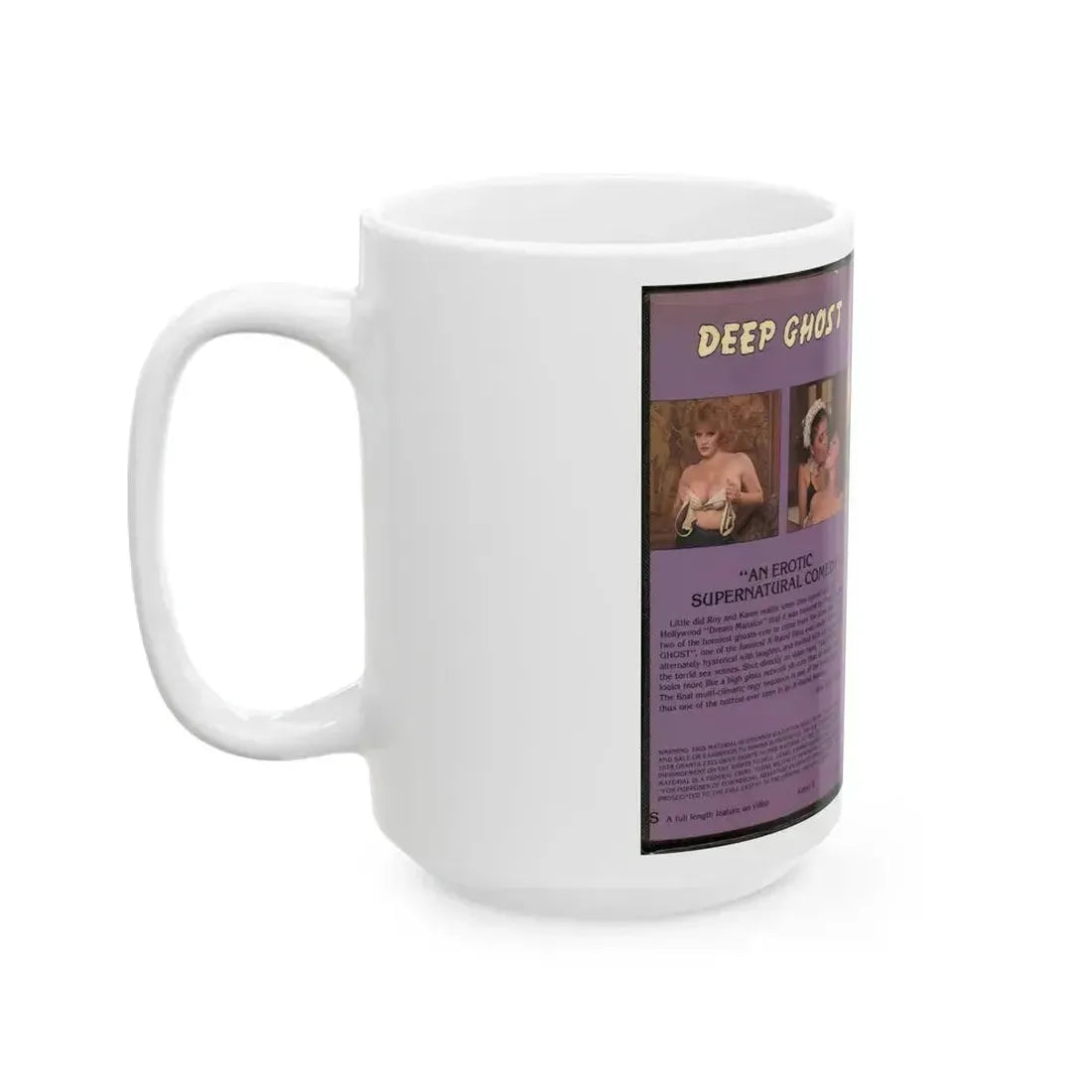 DEEP GHOST LINDA SHAW (VHS COVER) - White Coffee Mug - Go Mug Yourself