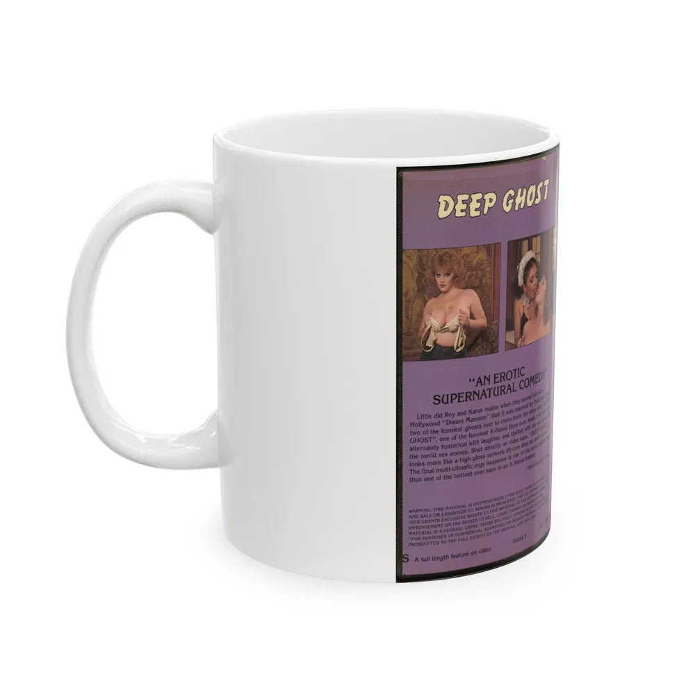 DEEP GHOST LINDA SHAW (VHS COVER) - White Coffee Mug-Go Mug Yourself