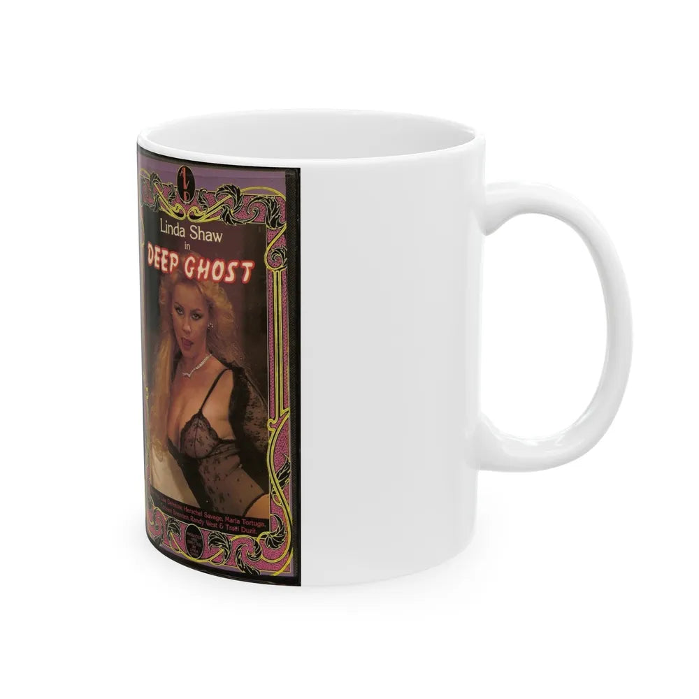 DEEP GHOST LINDA SHAW (VHS COVER) - White Coffee Mug-Go Mug Yourself