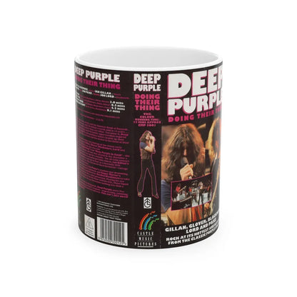 DEEP PURPLE DOING THEIR THING (VHS COVER) - White Coffee Mug-11oz-Go Mug Yourself