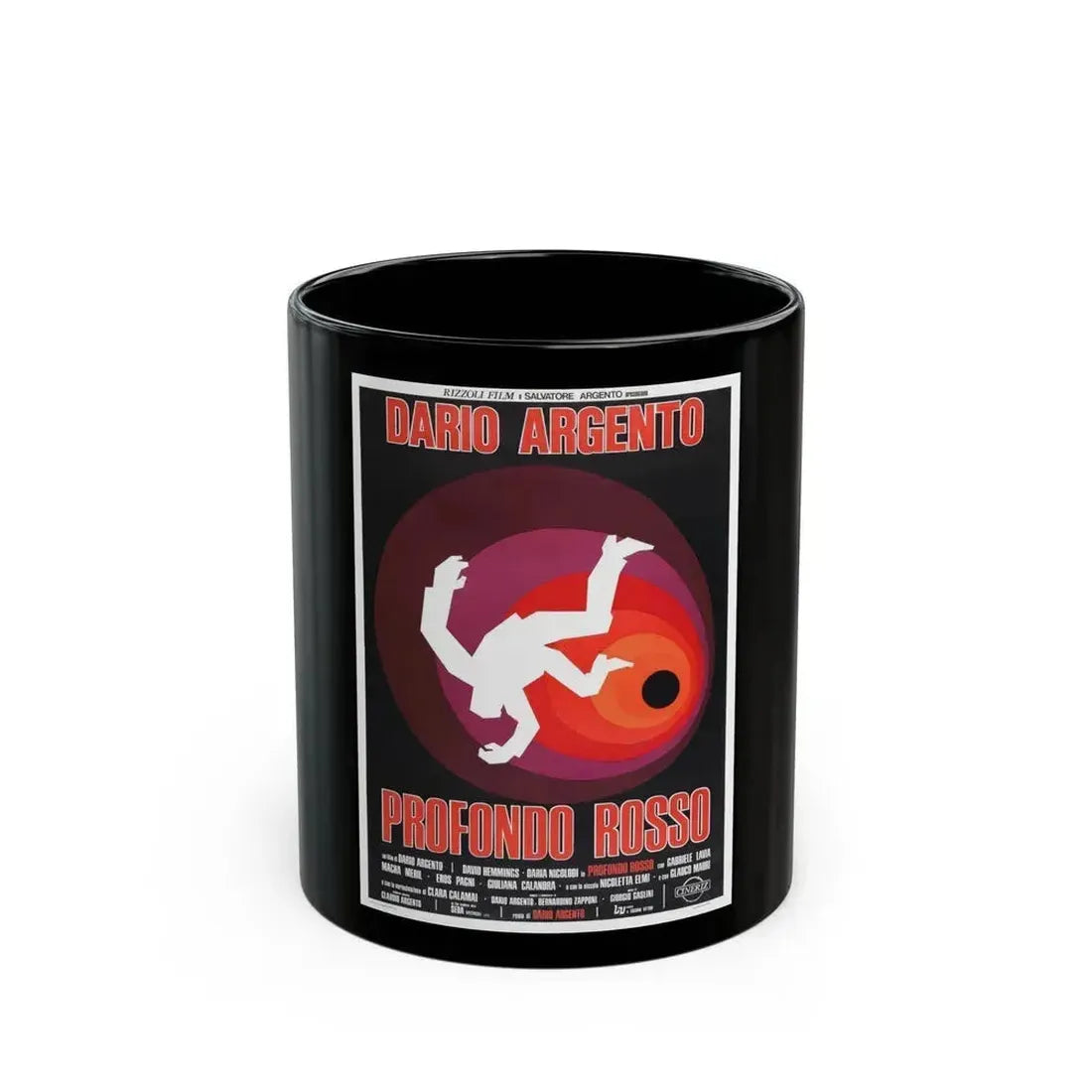 DEEP RED 1975 Movie Poster - Black Coffee Mug 11oz - Go Mug Yourself