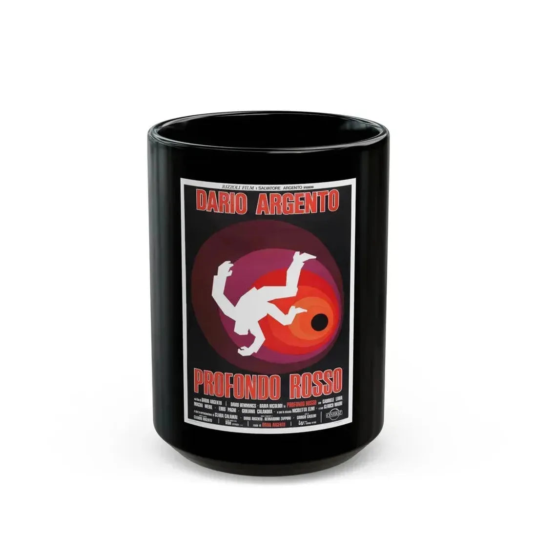 DEEP RED 1975 Movie Poster - Black Coffee Mug 15oz - Go Mug Yourself