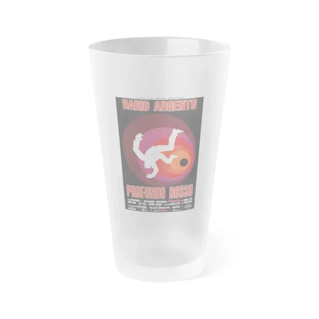 DEEP RED 1975 Movie Poster - Frosted Pint Glass 16oz 16oz Frosted - Go Mug Yourself