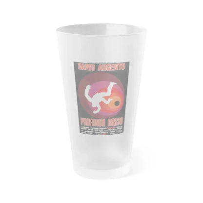DEEP RED 1975 Movie Poster - Frosted Pint Glass 16oz 16oz Frosted - Go Mug Yourself
