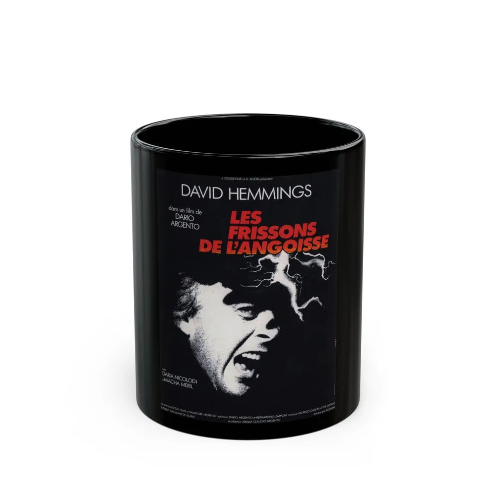 DEEP RED (FRENCH) 1975 Movie Poster - Black Coffee Mug-11oz-Go Mug Yourself