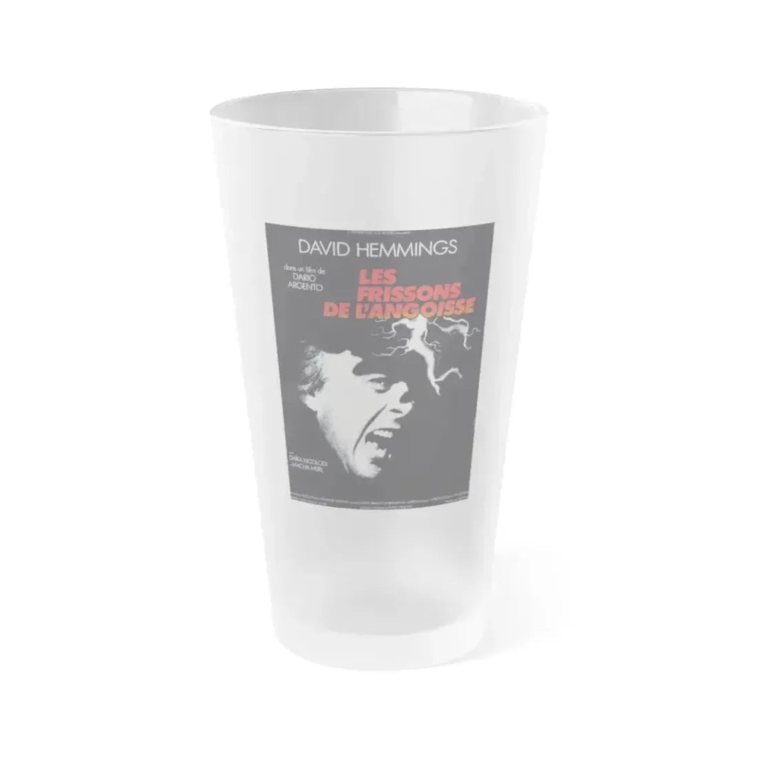 DEEP RED (FRENCH) 1975 Movie Poster - Frosted Pint Glass 16oz 16oz Frosted - Go Mug Yourself
