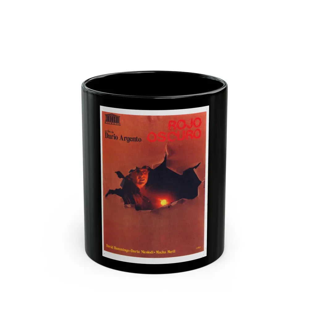 DEEP RED (SPANISH) 1975 Movie Poster - Black Coffee Mug-11oz-Go Mug Yourself