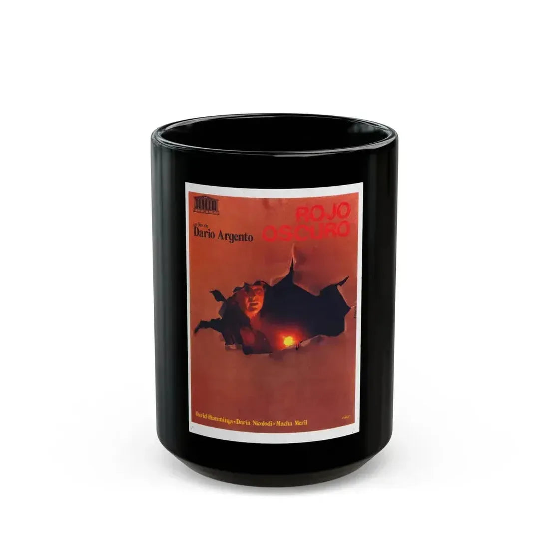 DEEP RED (SPANISH) 1975 Movie Poster - Black Coffee Mug 15oz - Go Mug Yourself