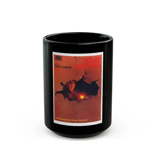 DEEP RED (SPANISH) 1975 Movie Poster - Black Coffee Mug 15oz - Go Mug Yourself