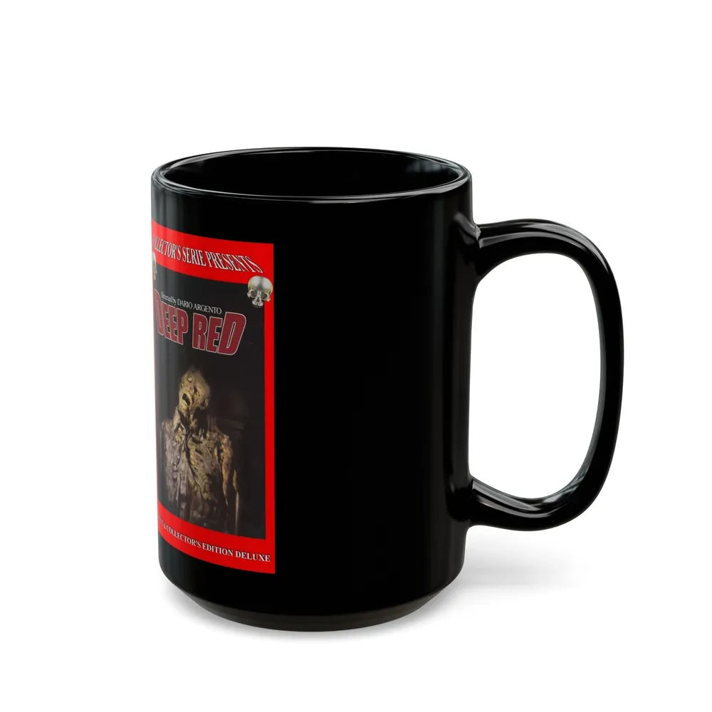 DEEP RED (VHS COVER) - Black Coffee Mug-Go Mug Yourself