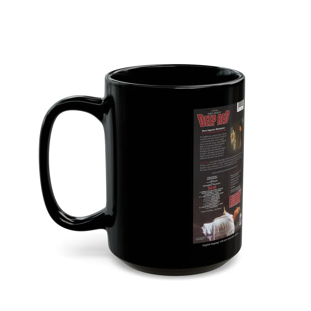 DEEP RED (VHS COVER) - Black Coffee Mug-Go Mug Yourself