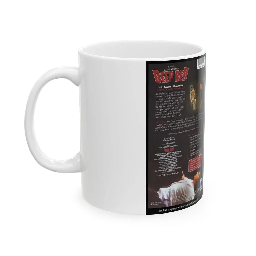 DEEP RED (VHS COVER) - White Coffee Mug-Go Mug Yourself