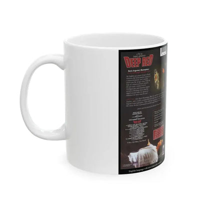 DEEP RED (VHS COVER) - White Coffee Mug - Go Mug Yourself