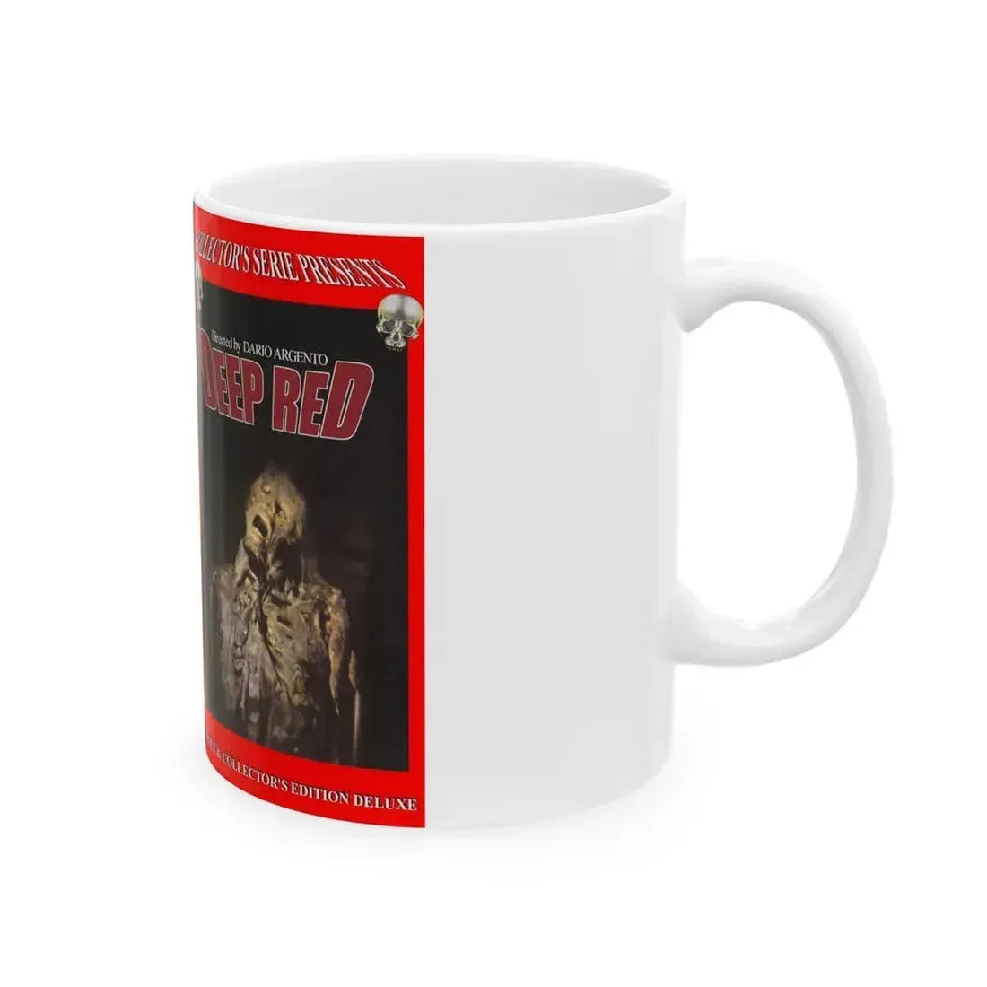 DEEP RED (VHS COVER) - White Coffee Mug - Go Mug Yourself