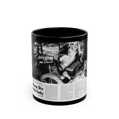 Deep Six for the Lady, Sir Knight magazine, No. 7 - 1959 - Black Coffee Mug 11oz - Go Mug Yourself
