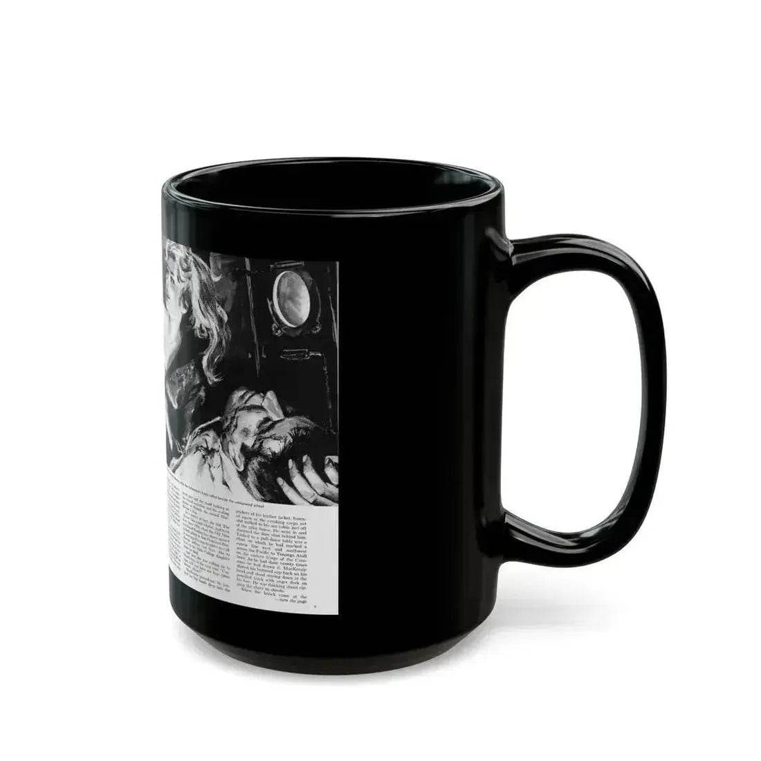 Deep Six for the Lady, Sir Knight magazine, No. 7 - 1959 - Black Coffee Mug - Go Mug Yourself